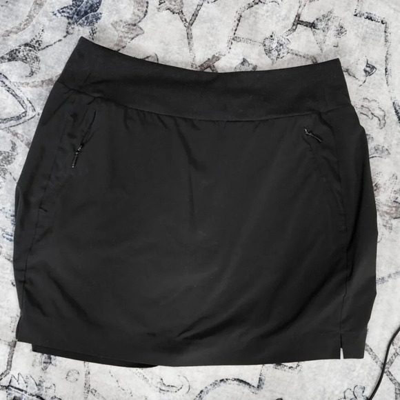 Athleta Women Black Active, Pickelball, Tennis Skirt 6 with shorts - Picture 1 of 6